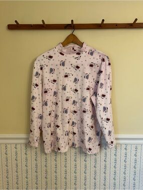 VINTAGE Croft & Barrow Snowman Turtleneck Long Sleeve Top